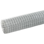 Vidaxl kippengaas 25x1,5 m gegalvaniseerd staal zilverkleurig