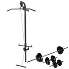VidaXL Krachttoren voor aan de wand met halterset 30,5 kg