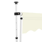 Vidaxl luifel handmatig uittrekbaar 150 cm crème