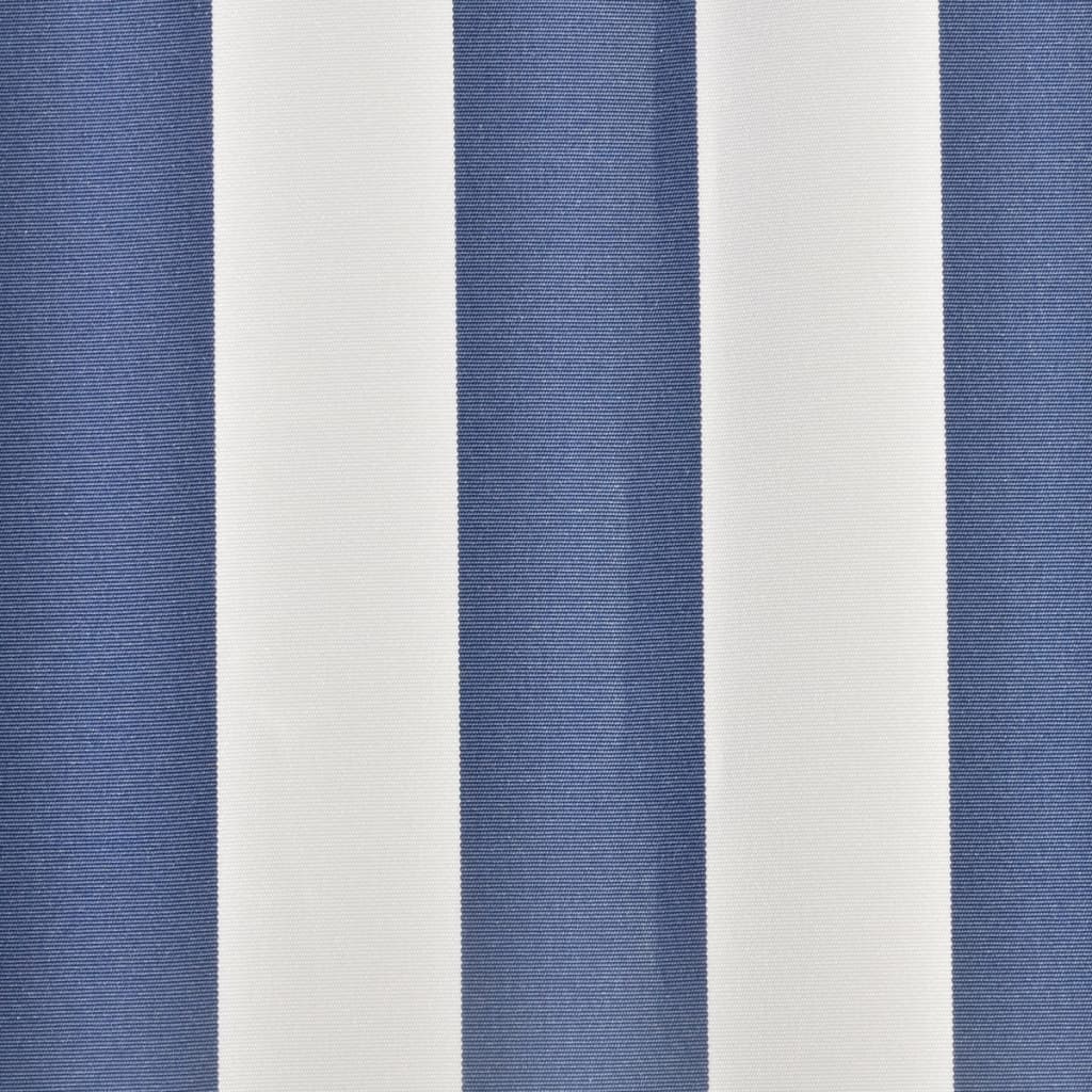 Vidaxl luifeldoek 500x300 cm canvas blauw en wit