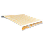 Vidaxl luifeldoek 350x250 cm canvas oranje en wit