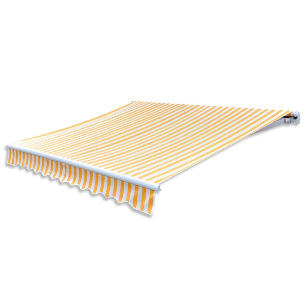 Vidaxl luifeldoek 350x250 cm canvas oranje en wit