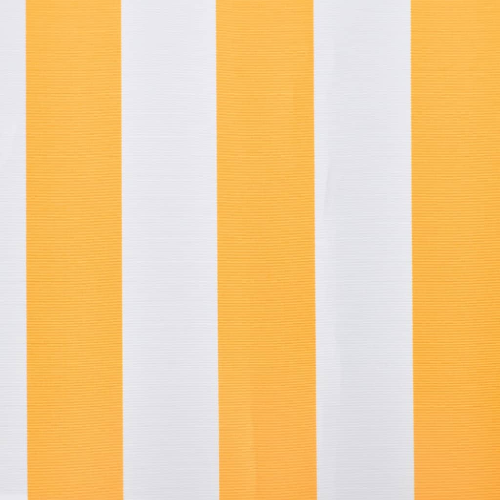 Vidaxl luifeldoek 450x300 cm canvas oranje en wit