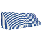 Vidaxl luifel 350x120 cm blauw en wit