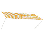 Vidaxl luifel uittrekbaar 300x150 cm geel en wit