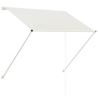Vidaxl luifel uittrekbaar 150x150 cm crème