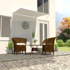 Vidaxl luifel uittrekbaar 150x150 cm crème