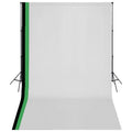 Vidaxl fotostudioset met 3 katoenen achtergronden en frame 3x5 m