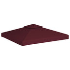 Vidaxl prieeldak 2-laags 3x3m 310 g m² bordeaux