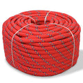 Vidaxl boot touw 10 mm 250 m polypropyleen rood