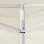 Vidaxl vouwtent met 2 wanden 291x291x315 cm crème