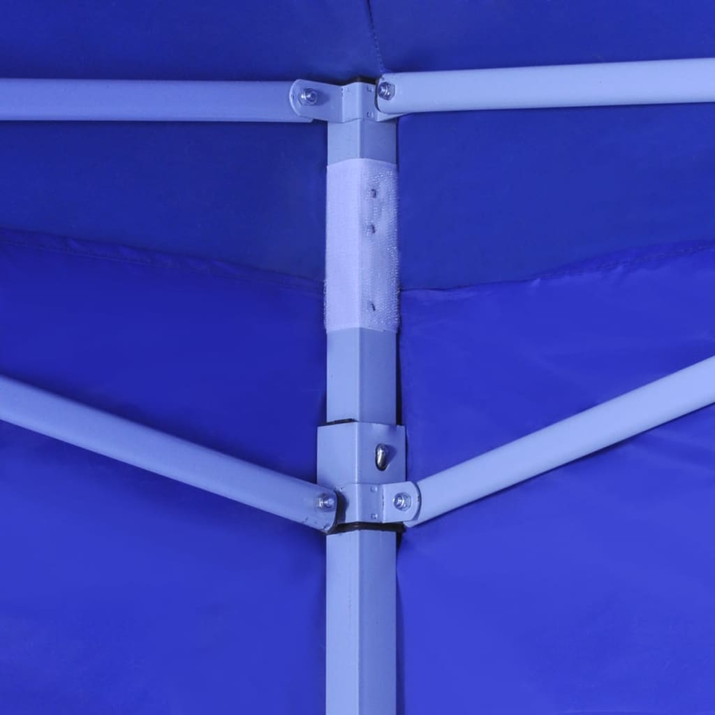 Vidaxl vouwtent met 2 wanden 3x3 m blauw