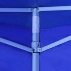 Vidaxl vouwtent met 2 wanden 3x3 m blauw