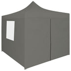 Vidaxl vouwtent pop-up met 4 zijwanden 3x3 m antraciet