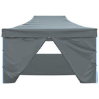 Vidaxl vouwtent pop-up met 4 zijwanden 3x4,5 m antraciet