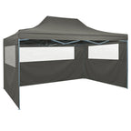 Vidaxl vouwtent met 3 wanden 431x291x315 cm antraciet