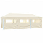 VidaXL Vouwtent pop-up met 8 zijwanden 3x9 m crème