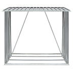 Vidaxl haardhoutschuur 163x83x154 cm gegalvaniseerd staal grijs