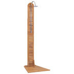 Vidaxl buitendouche 70x75x204 cm massief teakhout