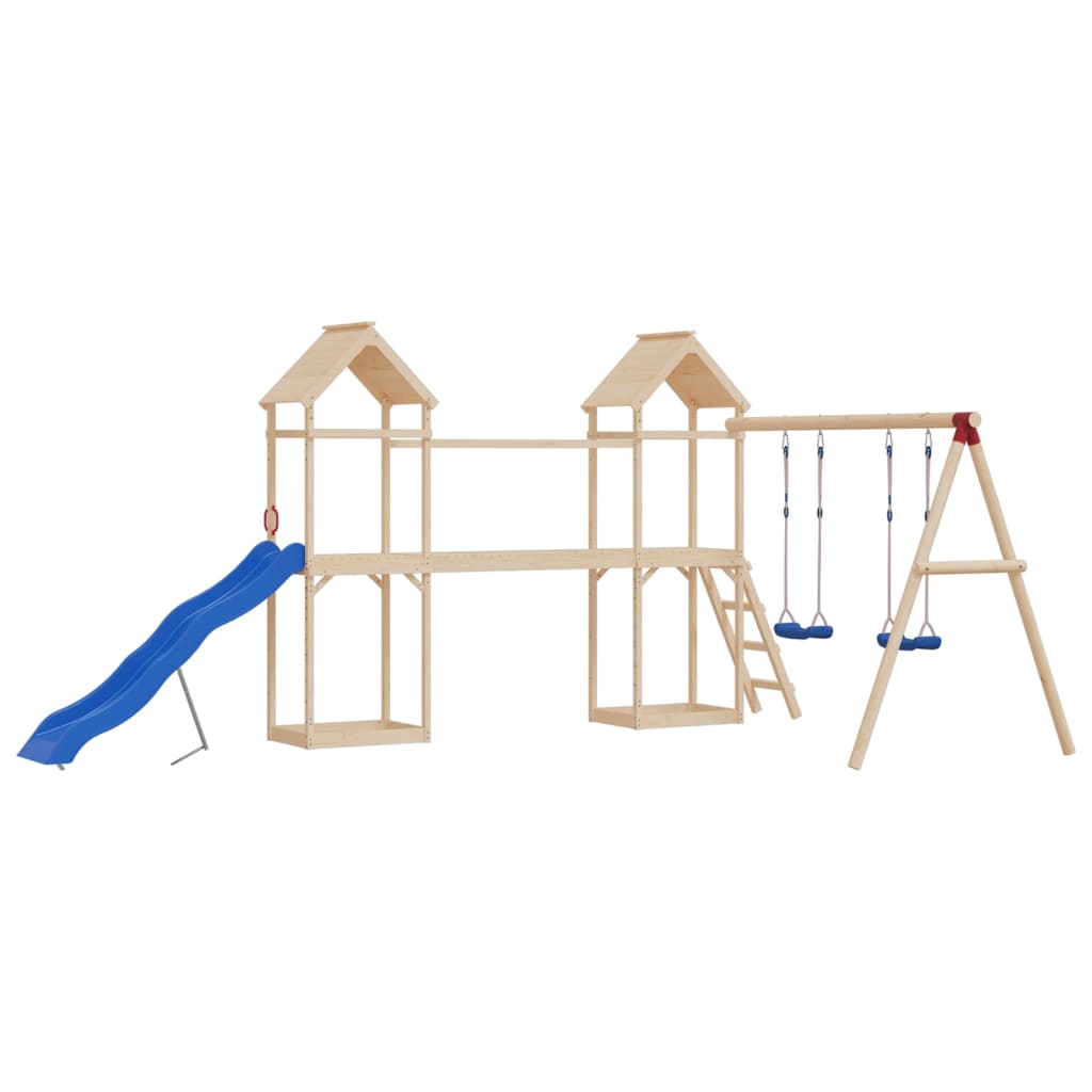 Vidaxl schommelzitjes 2 st met touwen 37x15 cm polyetheen blauw