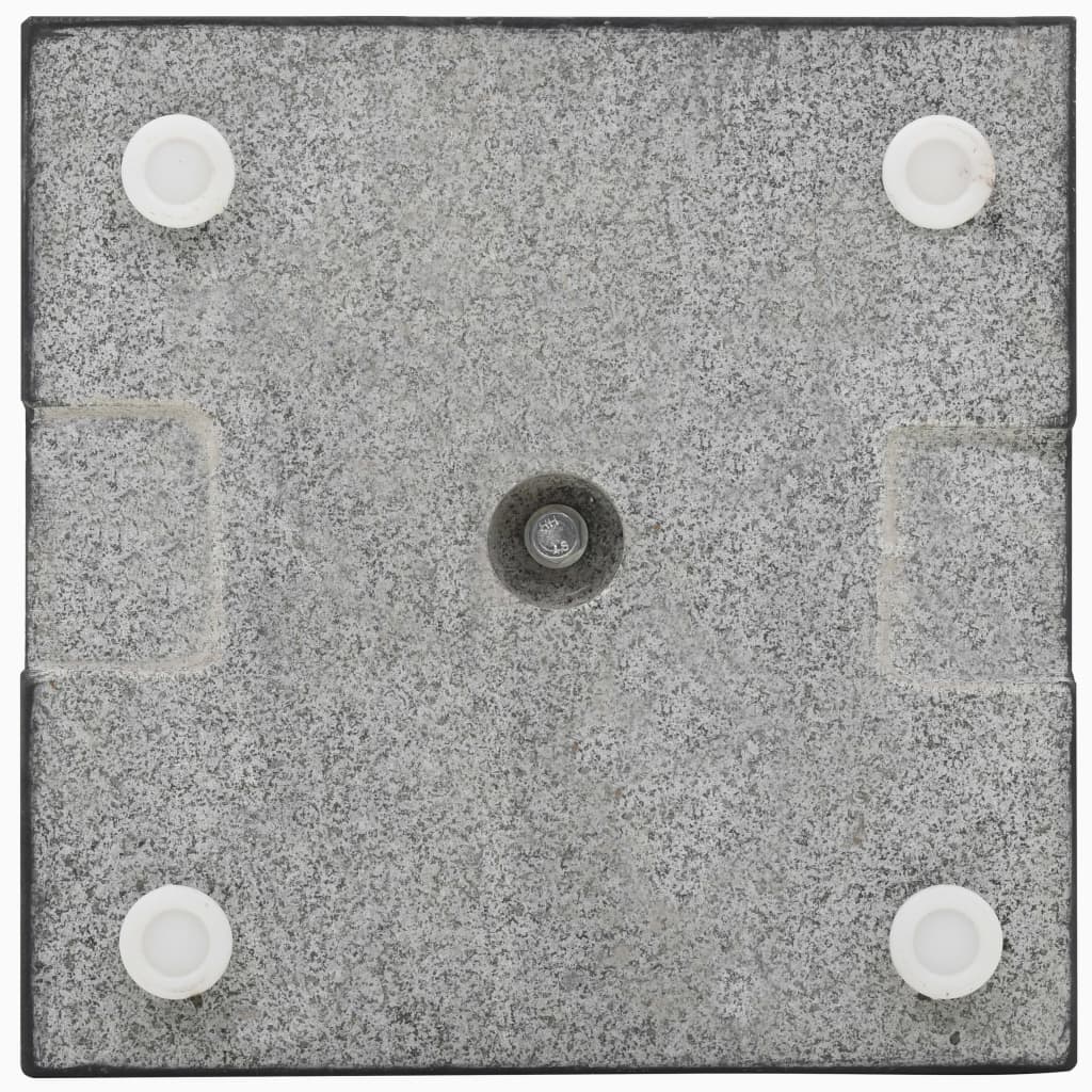 Vidaxl parasolvoet vierkant 20 kg graniet zwart