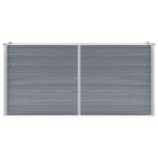 Vidaxl plantenbak verhoogd 160x40x77 cm gegalvaniseerd staal grijs