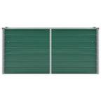 Vidaxl plantenbak verhoogd 160x40x77 cm gegalvaniseerd staal groen