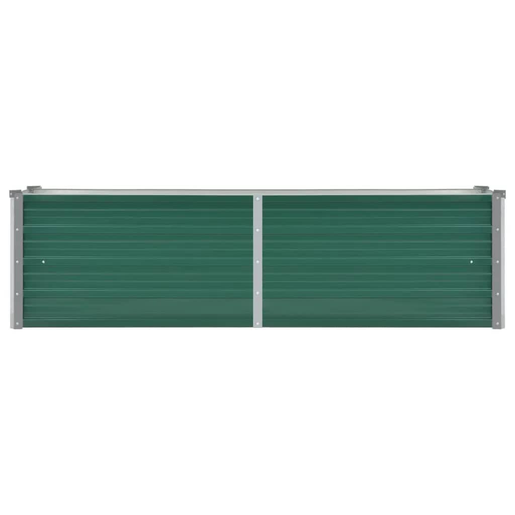 Vidaxl plantenbak verhoogd 160x40x45 cm gegalvaniseerd staal groen