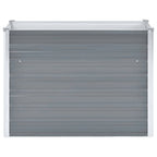 Vidaxl plantenbak verhoogd 100x40x77 cm gegalvaniseerd staal grijs