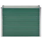 Vidaxl plantenbak verhoogd 100x40x77 cm gegalvaniseerd staal groen