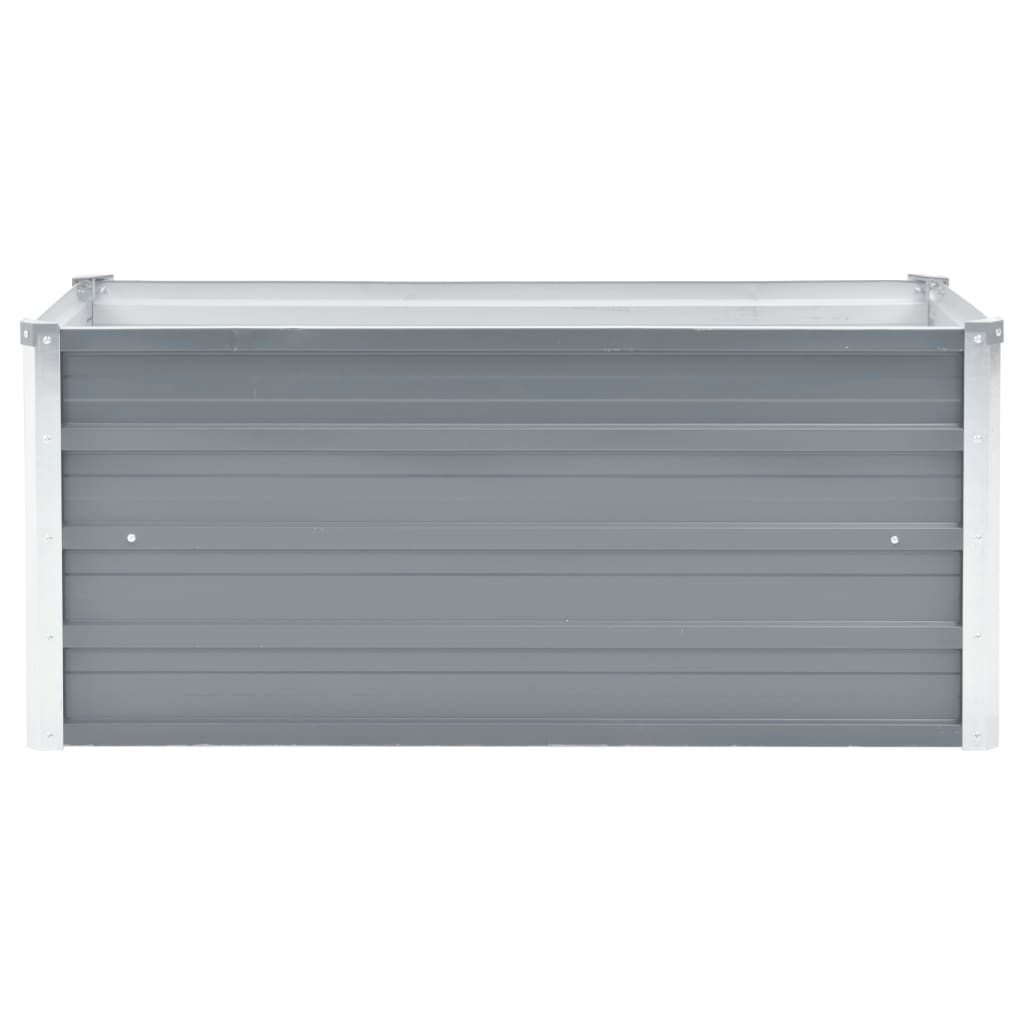 Vidaxl plantenbak verhoogd 100x40x45 cm gegalvaniseerd staal grijs