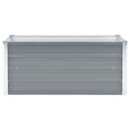 Vidaxl plantenbak verhoogd 100x40x45 cm gegalvaniseerd staal grijs