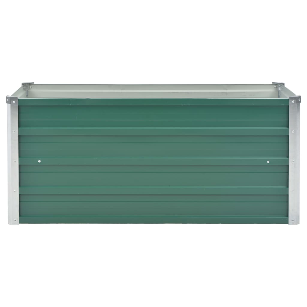Vidaxl plantenbak verhoogd 100x40x45 cm gegalvaniseerd staal groen