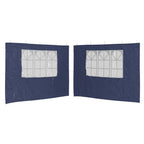 Vidaxl tentwanden met raam pe blauw 2 st