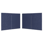 Vidaxl tentwanden met ritssluiting pe blauw 2 st