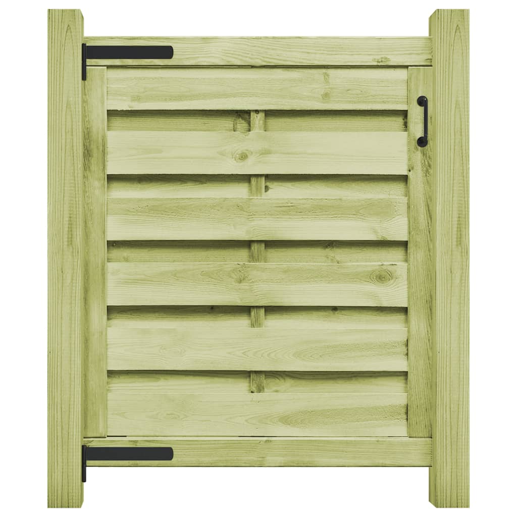 VidaXL Poort 100x100 cm groen geïmpregneerd grenenhout