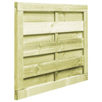 VidaXL Poort 100x75 cm geïmpregneerd grenenhout groen