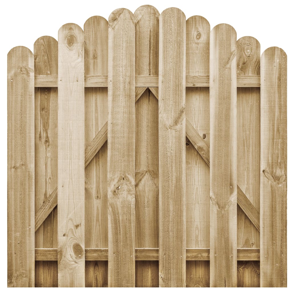 VidaXL Poort 100x100 cm geïmpregneerd grenenhout