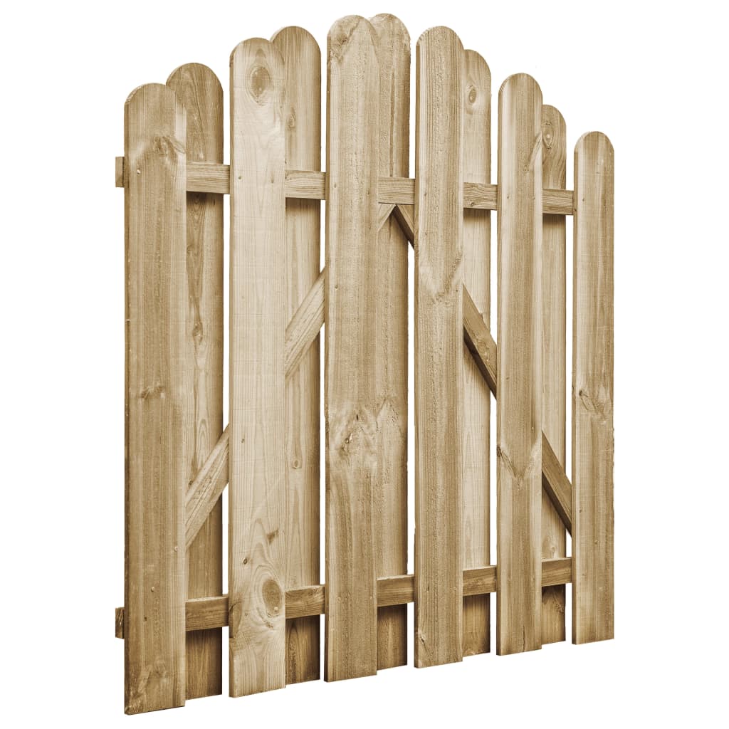 VidaXL Poort 100x100 cm geïmpregneerd grenenhout