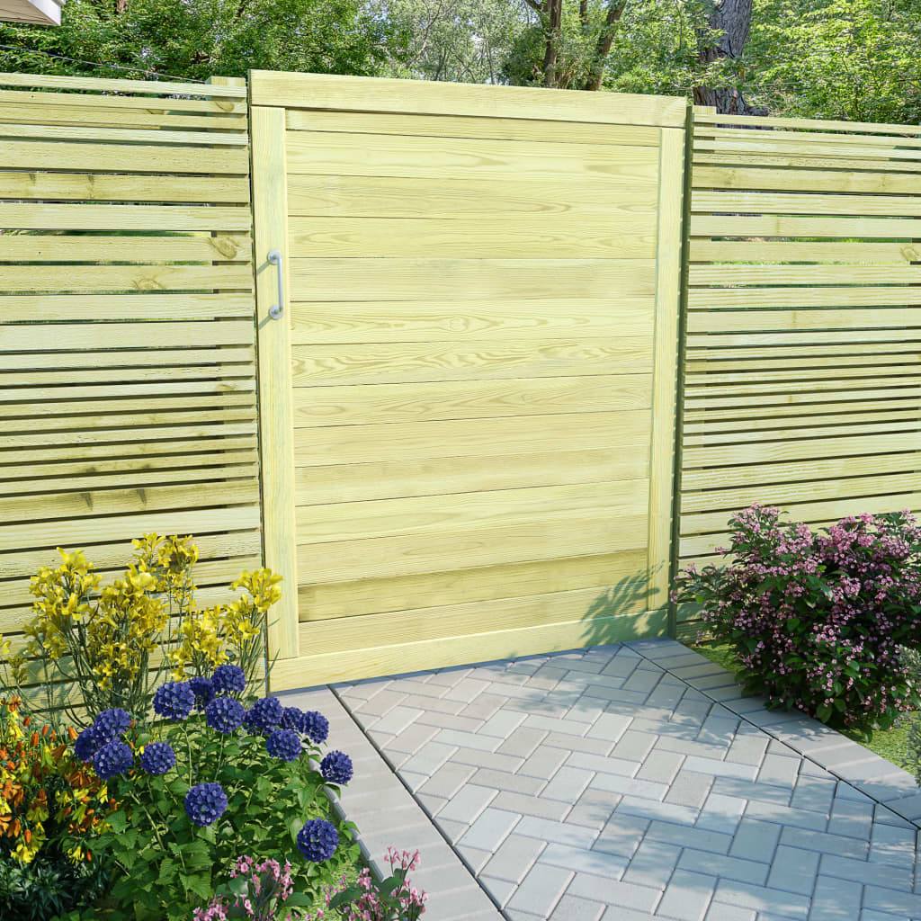 VidaXL Poort 125x100 cm geïmpregneerd grenenhout