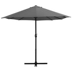Vidaxl parasol met aluminium paal 460x270 cm antraciet