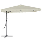 VidaXL Parasol met stalen paal 250x250 cm zandkleurig