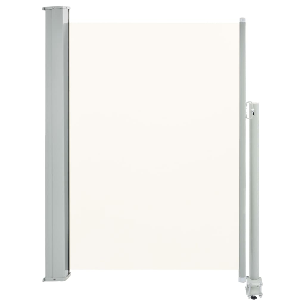 Vidaxl tuinscherm uittrekbaar 100x300 cm crèmekleurig