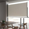 Vidaxl tuinscherm uittrekbaar 140x300 cm crèmekleurig