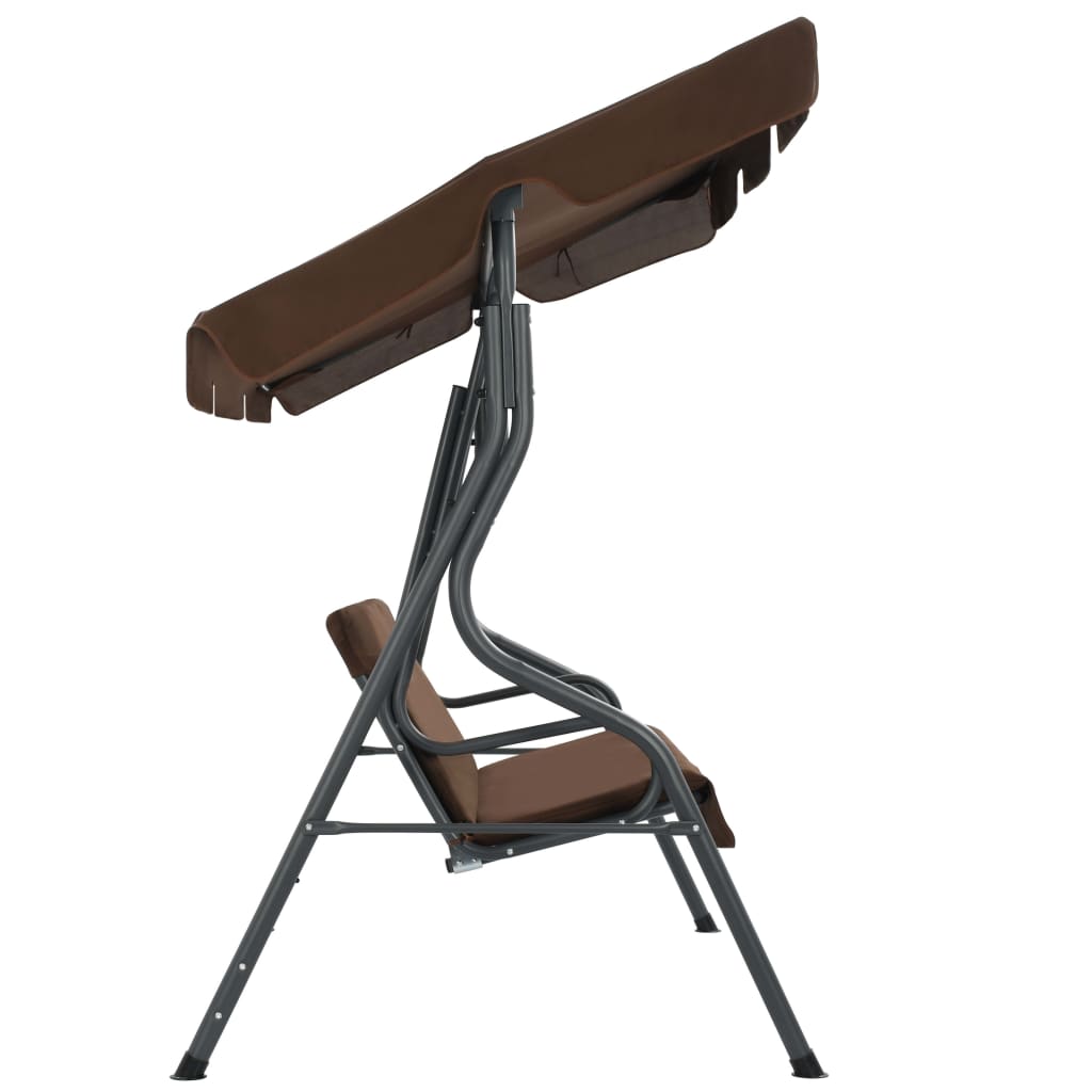 Vidaxl schommelbank 170x110x153 cm koffiekleurig