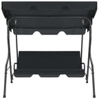 Vidaxl schommelbank 170x110x153 cm antraciet