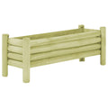 VidaXL Plantenbak verhoogd 120x40x42 cm geïmpregneerd grenenhout