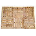 VidaXL Terrastegels 6 st 50x50 cm hout bruin
