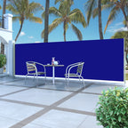 Vidaxl windscherm uittrekbaar 160x500 cm blauw