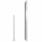Vidaxl windscherm uittrekbaar 160x500 cm rood